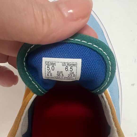 VANS Era Canvas Sneakers Women’s Sz‎ 6.5 Multicolor Casual Skater Shoes Sporty - Picture 3 of 9